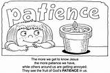 The Word Patience Coloring Pages sketch template