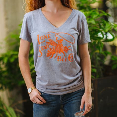 Women's T-Shirt - Gray w/ Orange Infused Honey Design