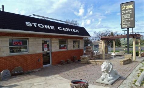 Stone Center Front View | Stone architecture, Building stone, Backyard ...