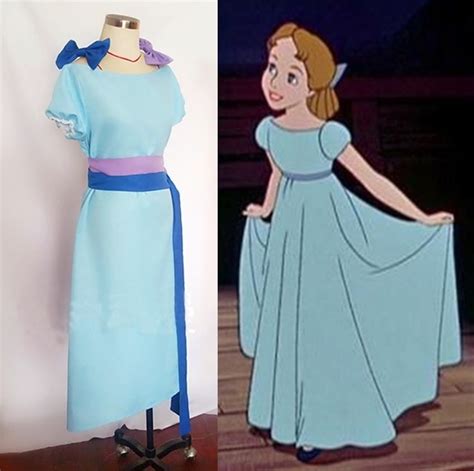 New Peter Pan Wendy Cosplay Blue Fancy Dress Halloween Costumes for Women Carnaval Disfraces ...