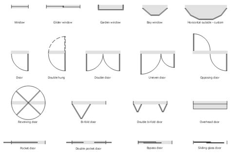 Air handler- HVAC plan | Design elements - Windows and doors | Minihotel floor plan | Double ...