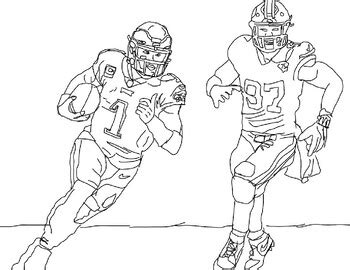 Philadelphia Eagles Football Coloring Page! by We Are Art | TPT