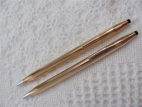 14K Gold Filled Vintage Cross Pen and Pencil Set 1967 | Etsy