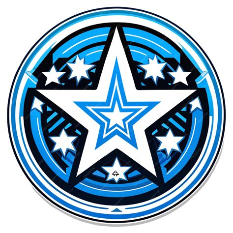 Premium Vector | A round logo with a star in the middle for a ...