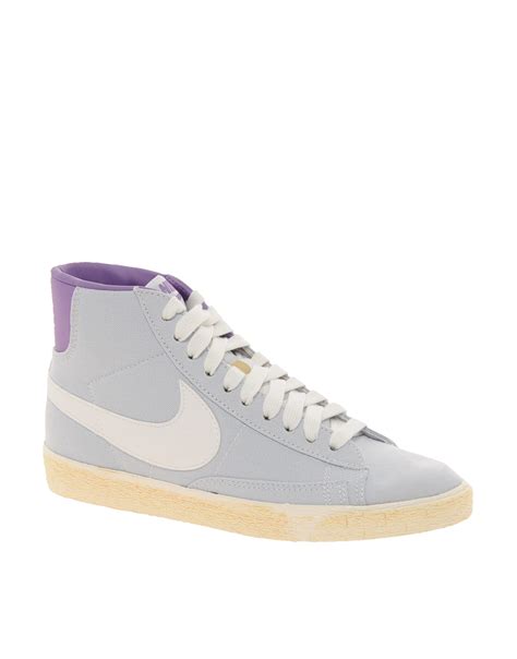 Nike Blazer High Top Trainers in Blue (purplewhite) | Lyst