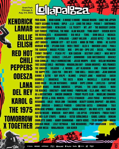 Lollapalooza anuncia cartel para su edición 2023