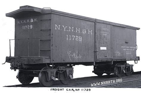 wooden boxcar 11729, circa 1900. From the New Haven & Hartford Railroad Glass Negative ...