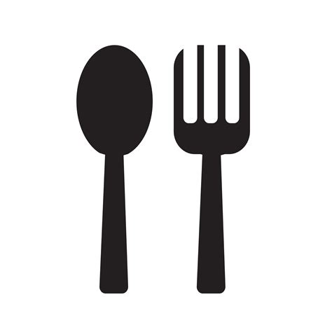 Spoon and Fork icon Vector Illustration 582059 Vector Art at Vecteezy