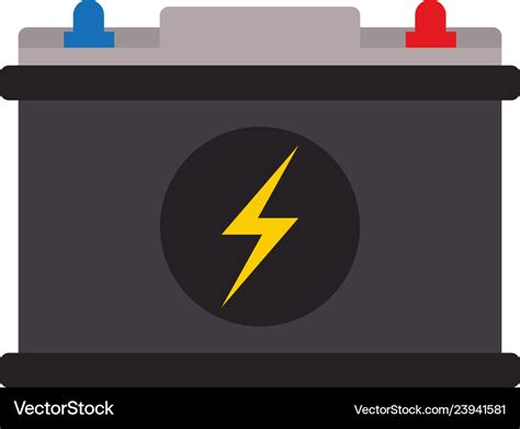 Car battery symbol isolated Royalty Free Vector Image