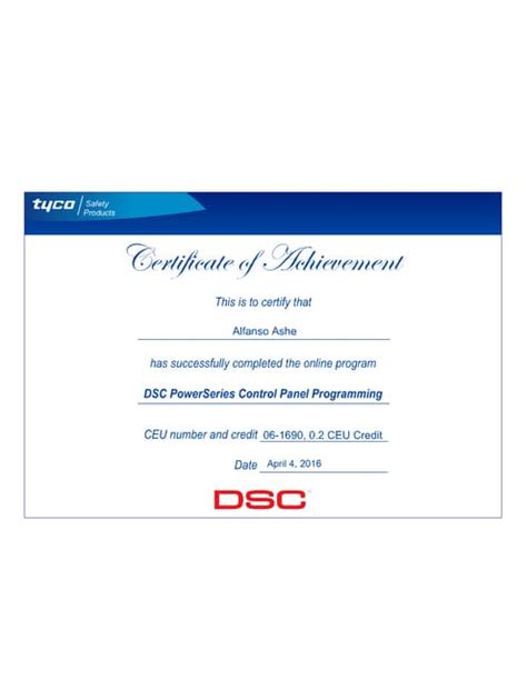 DSC Certificate | PDF