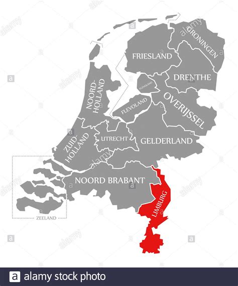 Limburg Netherlands PowerPoint Map Slides Limburg Netherlands Map PPT ...