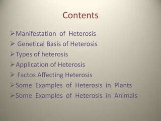 Heterosis | PPT