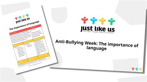 Anti-Bullying Week 2023: LGBT+ primary resources - Just Like Us