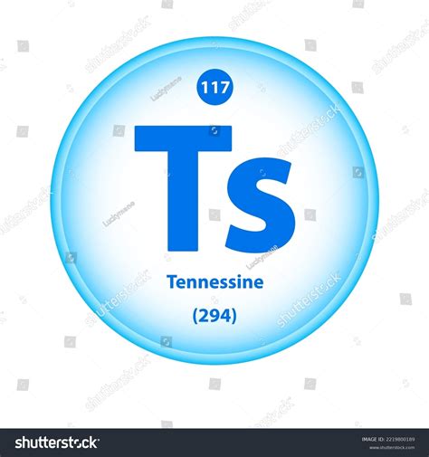 Structure Chemical Element Tennessine Ts Symbol Stock Vector (Royalty Free) 2219800189 ...