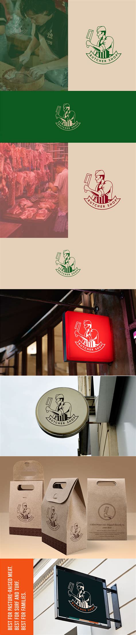 Butcher Shop Logo | Behance