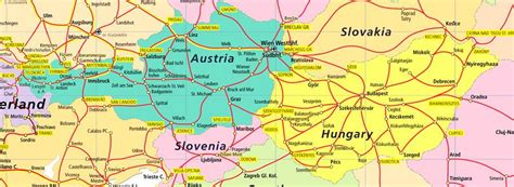 Austria rail map - Austria rail map (Western Europe - Europe)