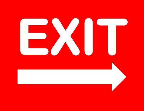 Free Printable No Exit Signs - Free Printable