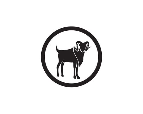 Goat black animals vector logo and symbols template 619583 Vector Art at Vecteezy