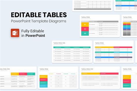 PowerPoint Tables Design Template | Creative Presentation Templates ...