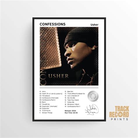 Usher Confessions Album Cover Poster Print High-quality - Etsy