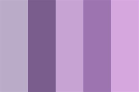 Five Shades of Purple Color Palette