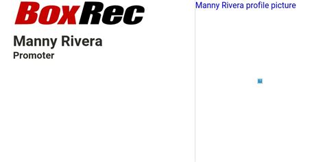 BoxRec: Manny Rivera