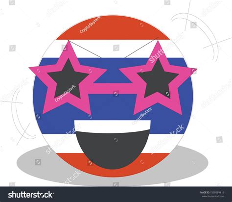 Happy Thai Flag Emoji Emoticon Laughing: vector de stock (libre de ...