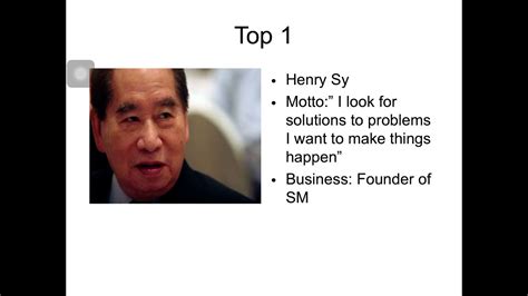 Top 10 Filipino Successful Entrepreneurs - YouTube