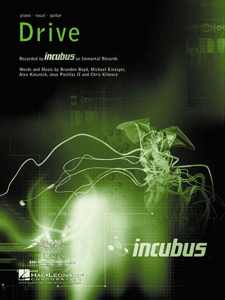 Drive By Incubus - Single Sheet Music For Piano/Vocal/Guitar - Buy Print Music HL.352375 | Sheet ...