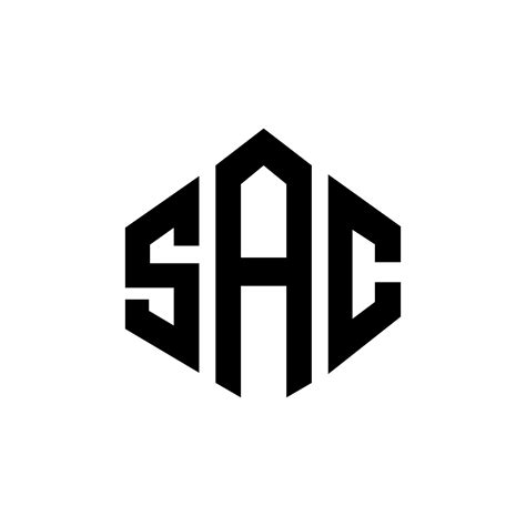 SAC letter logo design with polygon shape. SAC polygon and cube shape logo design. SAC hexagon ...