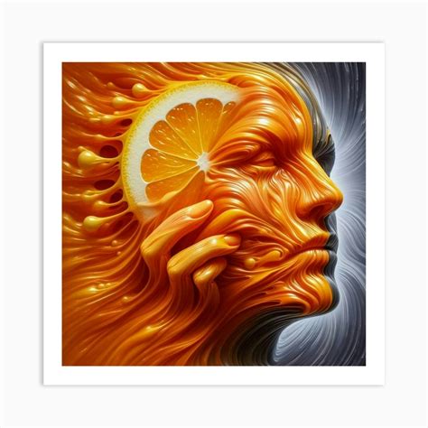 Orange Peel Art Print by The Digital Emporium - Fy