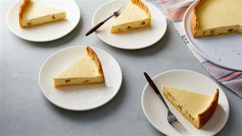 slices of cheesecake on plates | Martha stewart recipes, Cheesecake, Delicious desserts