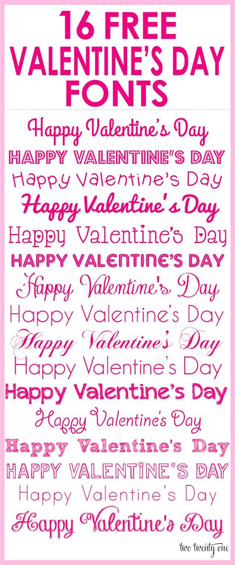 Free Valentine's Day Fonts | Valentine font, Scrapbook fonts, Fancy fonts