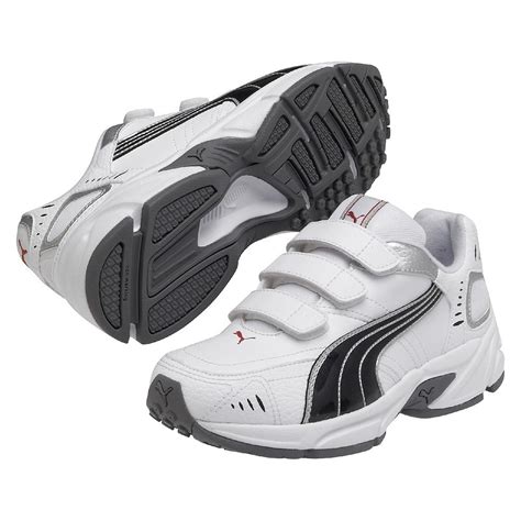 Puma Xenon Trainer v Jr 185698 Unisex - Children Running Shoes Velcro White | eBay