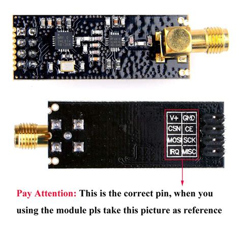 MakerFocus 2pcs NRF24L01+PA+LNA RF Transceiver Module 2.4G 1100m with