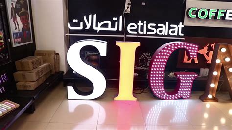 Wall Mounted Led Outdoor Display Channel Letter Signboard Giant Led Letters Lights Alphabet ...