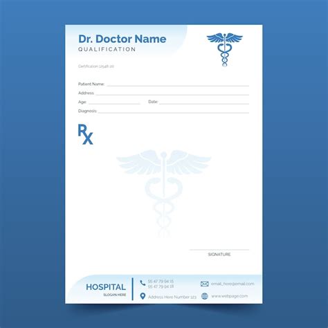 Doctor Prescription Pad Template Collection - vrogue.co