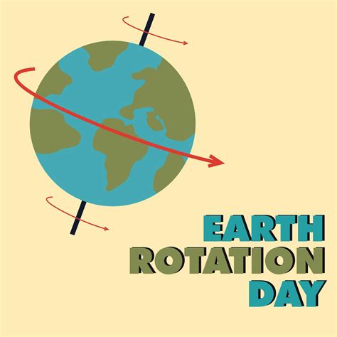 EARTH ROTATION DAY DESIGN BANNER, POSTER OR SOCIAL MEDIA POST 15602337 ...