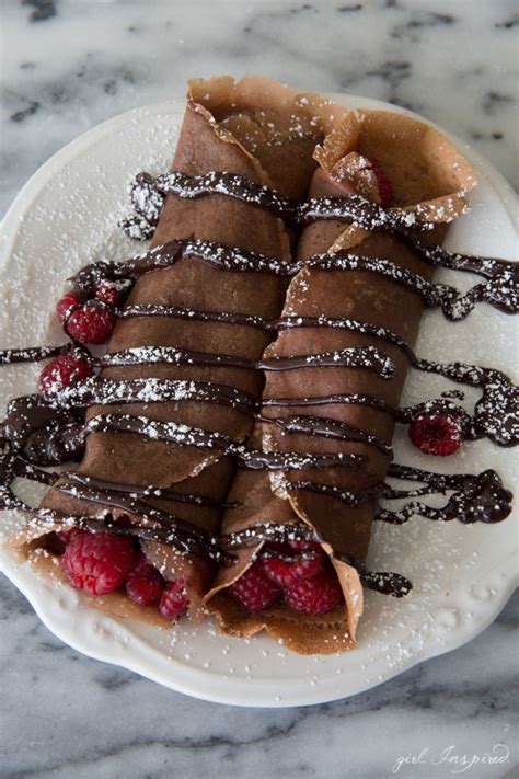 Chocolate Raspberry Crepes - girl. Inspired.