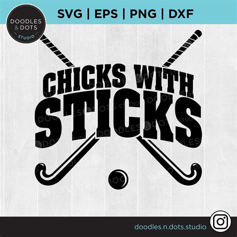 Field Hockey Svg Chicks With Sticks Svg Crossed Field Hockey - Etsy Canada