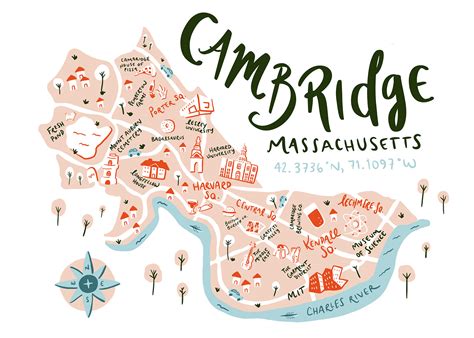 Illustrated Map of Cambridge on Behance