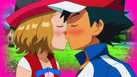 Pokemon Ash And Serena Kiss