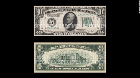 Evolution of the $10 bill