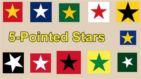 Country Flags That Feature 5-Pointed Stars - YouTube