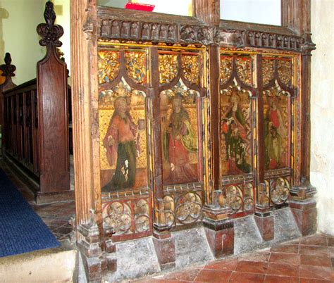 St Mary's church in Yaxley - rood screen... © Evelyn Simak :: Geograph Britain and Ireland