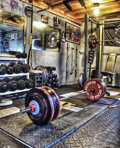 Rugged garage gym | Home gym basement, Home gym garage, Gym setup