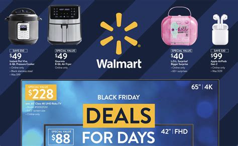 Walmart Black Friday Deals: Three sales events, beginning Nov. 4