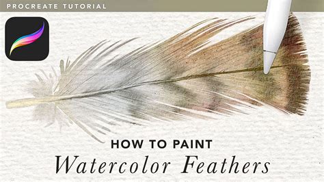 Watercolor Feathers Tutorial for Procreate - YouTube