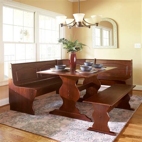 Linon Home Decor Chelsea 3-Piece Walnut Dining Set-K90366-67-68WAL ...