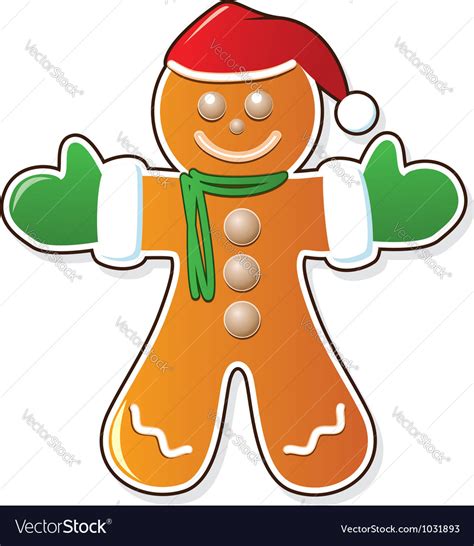 Gingerbread cookie Royalty Free Vector Image - VectorStock